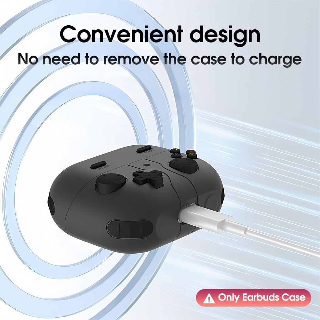 ZORBES Earbuds Case Cover for Samsung Galaxy Buds 3 Protective Silicone Skin Cover with Carabiner Fashion Retro Gaming Machine Earbuds Case Cover for Samsung Galaxy Buds 3/ 3 Pro,, Black ZORBES Earbuds Case Cover for Samsung Galaxy Buds 3 Protective Silicone Skin Cover with Carabiner Fashion Retro Gaming Machine Earbuds Case Cover for Samsung Galaxy Buds 3/ 3 Pro,, Black